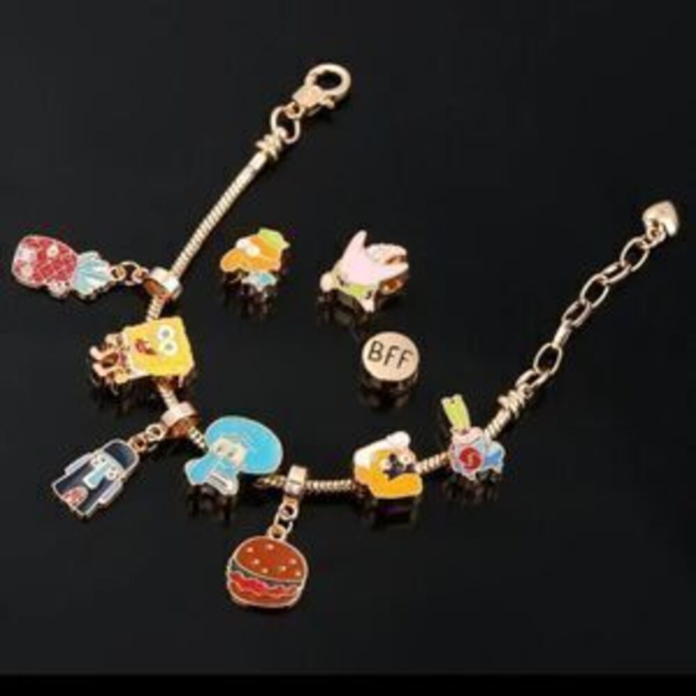 Spongebob Square Pants Charm Bracelet
